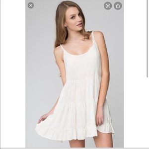 Brandy Melville white flowy dress